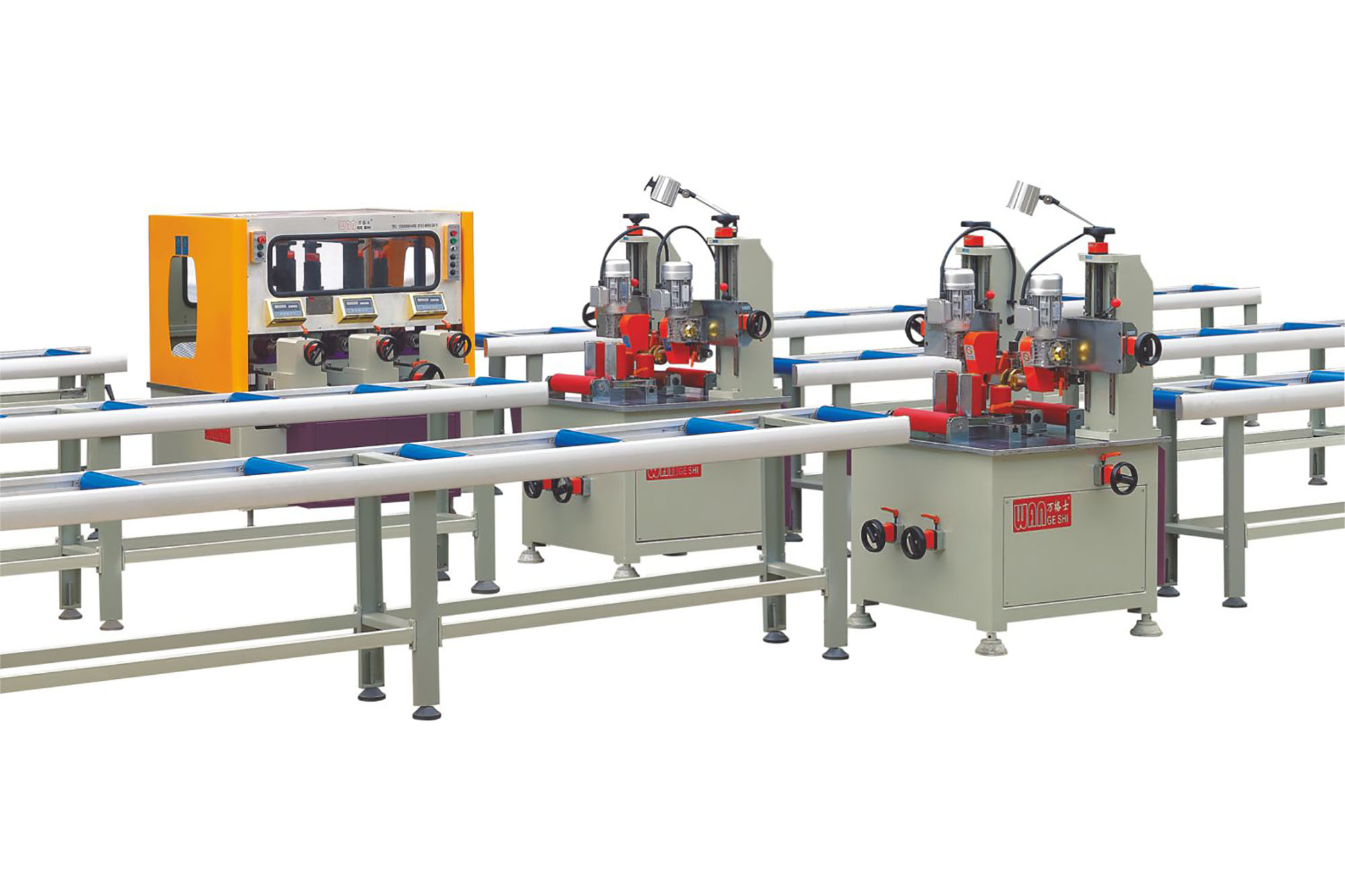 Wangeshi aluminium profile machine suppliers for producing heat barrier profile-2