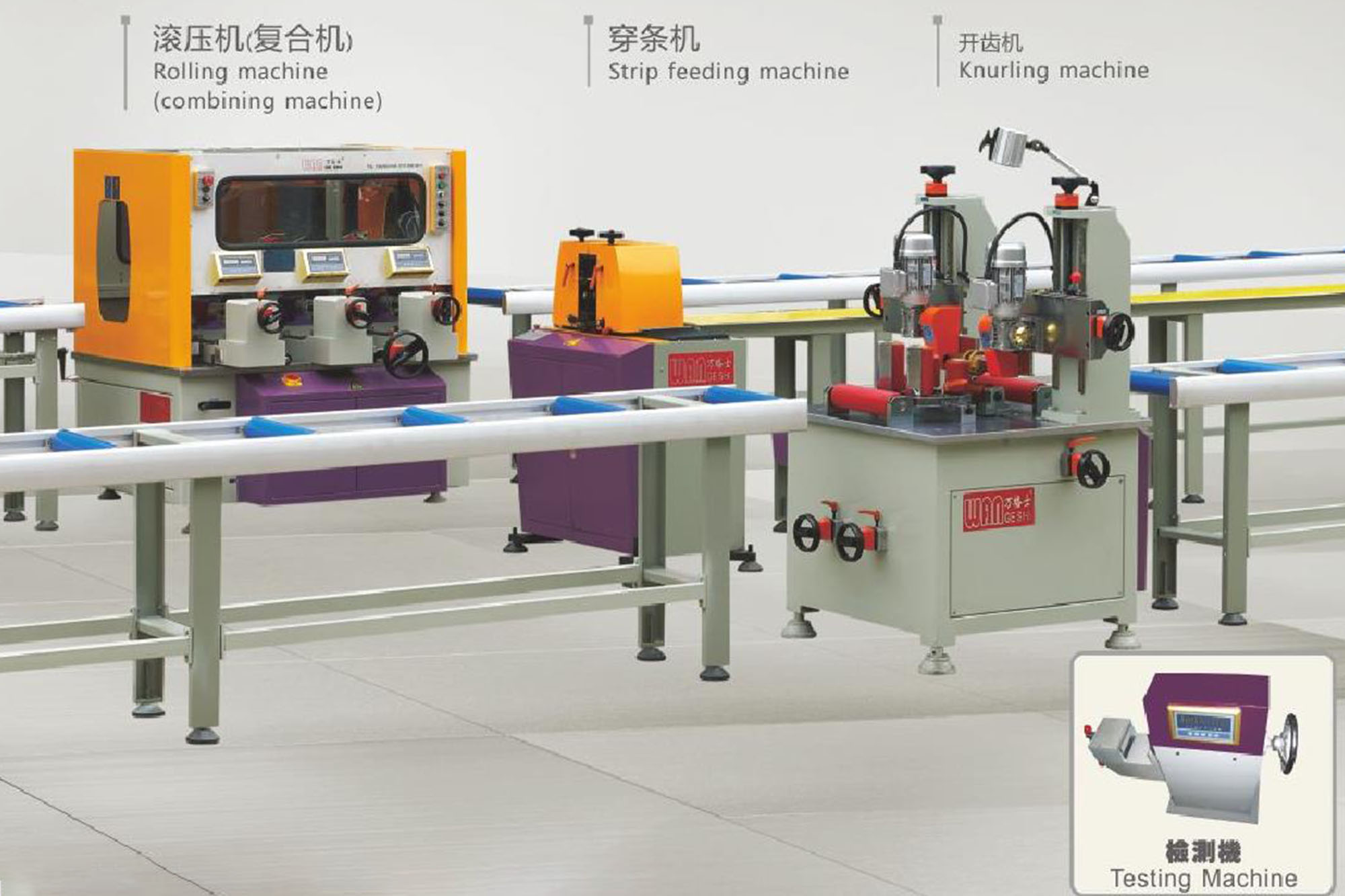 Wangeshi Quality aluminium profile machine price for making thermal break profile-1
