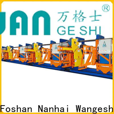 Wangeshi extrusion equipment manufacturers cost for pulling and sawing aluminum profiles