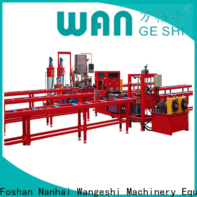 Wangeshi Custom knurling machine for sale for alumium profile processing