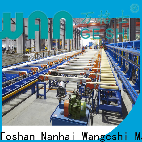 Wangeshi aluminum extrusion equipment suppliers for aluminum profile handling