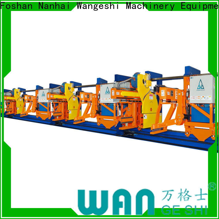 Wangeshi aluminium extrusion equipment suppliers for traction aluminum profiles moving