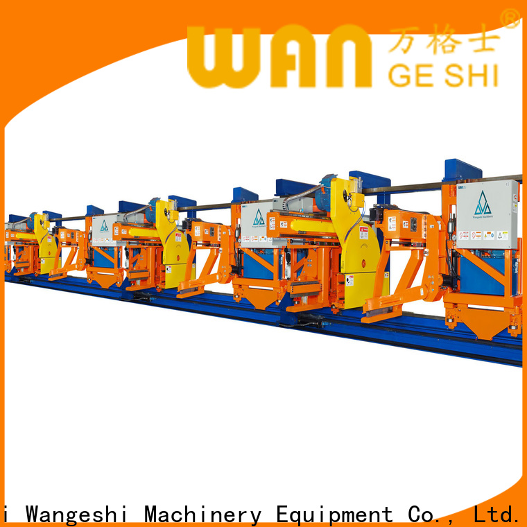 Wangeshi Quality aluminum extrusion equipment for sale for pulling and sawing aluminum profiles