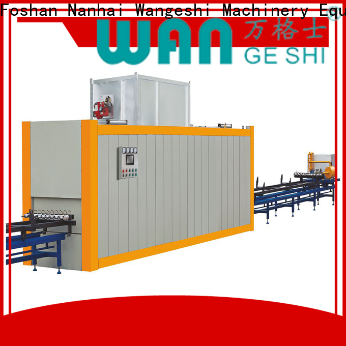 Wangeshi transferring machine factory for transfering wood grain on surface of aluminum