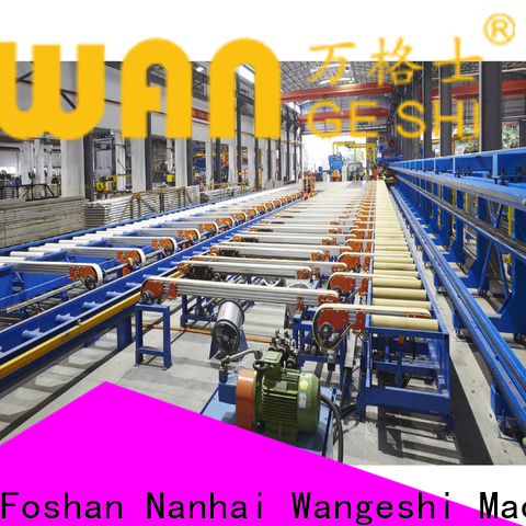 Wangeshi aluminum extrusion equipment suppliers for aluminum profile handling