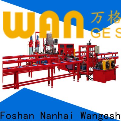Wangeshi knurling machine company for alumium profile processing
