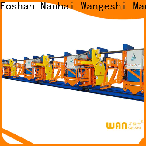 Wangeshi aluminium extrusion equipment cost for pulling and sawing aluminum profiles