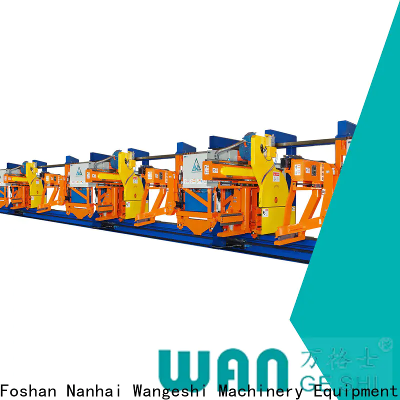 Wangeshi aluminum extrusion equipment cost for pulling and sawing aluminum profiles