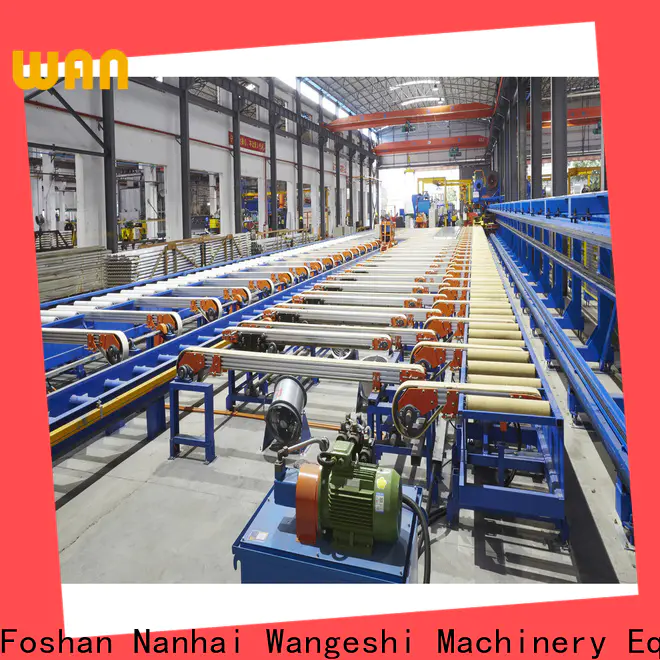 Wangeshi aluminium extrusion machines supply for aluminum profile handling