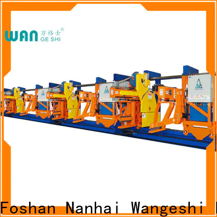 Wangeshi aluminium extrusion equipment cost for traction aluminum profiles moving