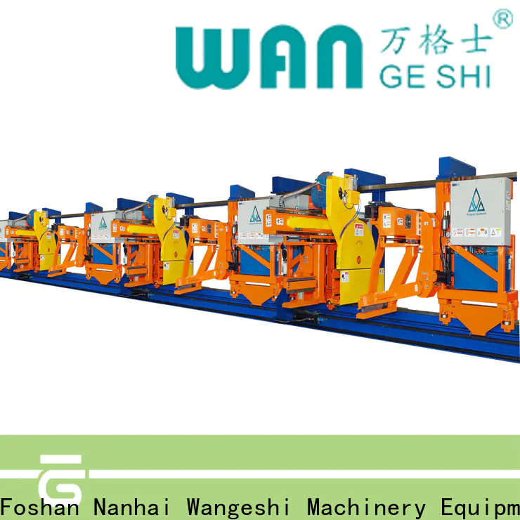Wangeshi extrusion equipment manufacturers vendor for pulling and sawing aluminum profiles