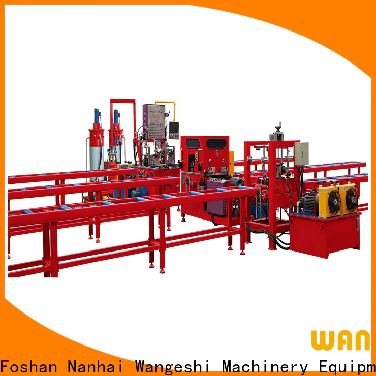 Wangeshi pouring machine manufacturers for alumium profile processing