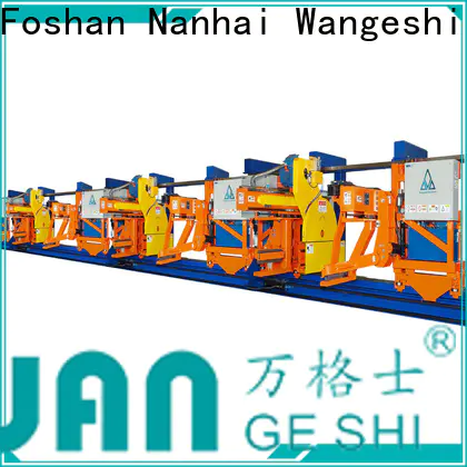 Wangeshi aluminium extrusion equipment manufacturers for traction aluminum profiles moving